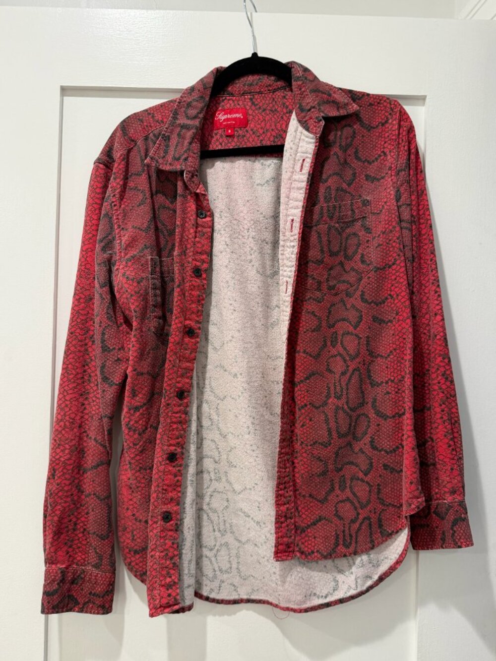 SUPREME SNAKE FLANNEL SHIRT